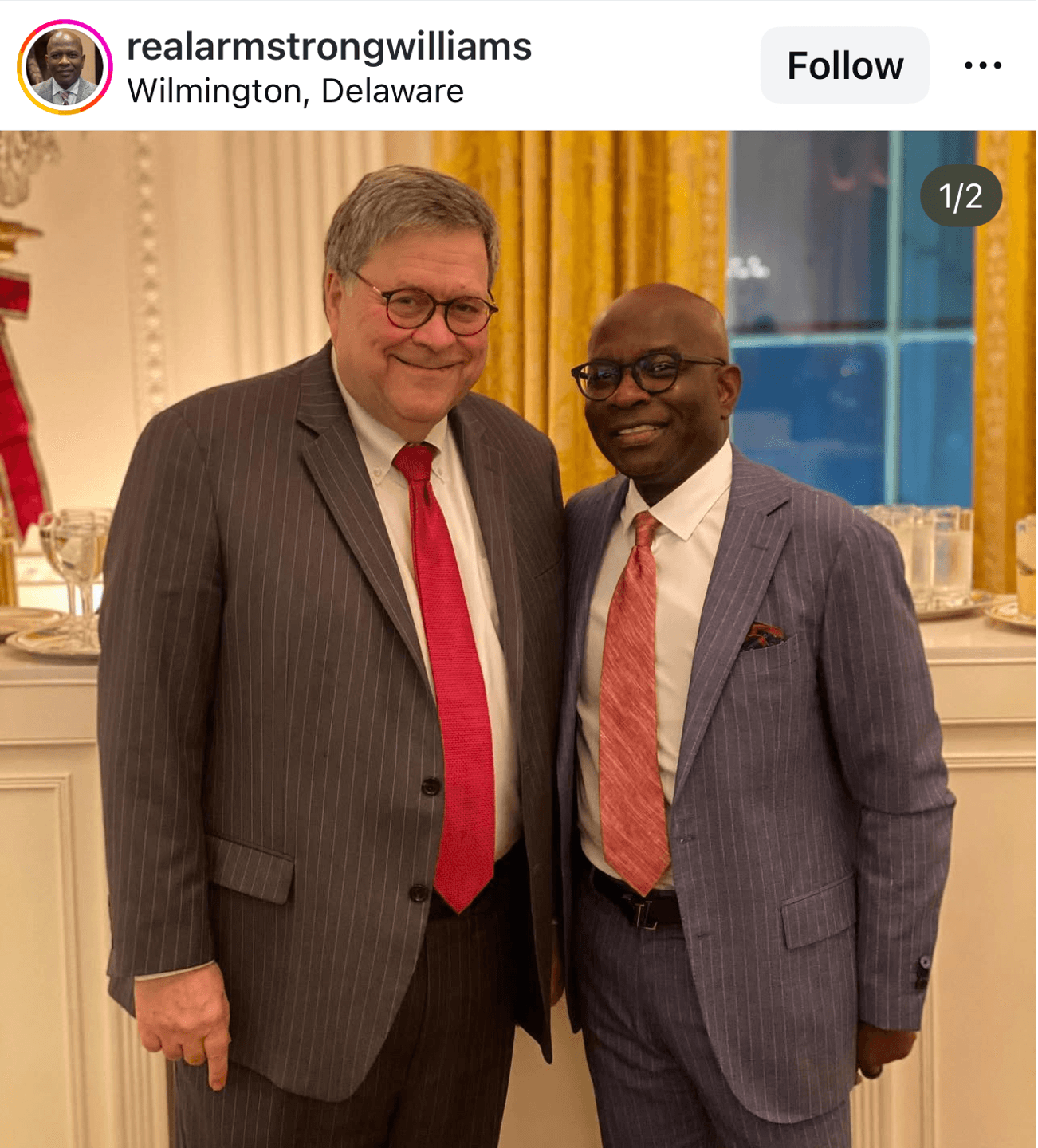 Bill Barr and Armstrong Williams